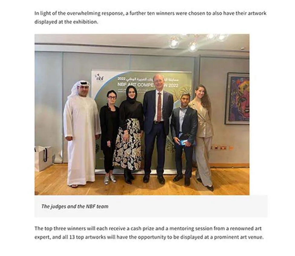 Clipping from NBF, March 2022